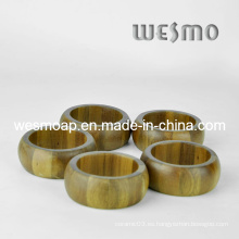 Utensilios de cocina respetuosos del medio ambiente Anillos de servilleta de bambú